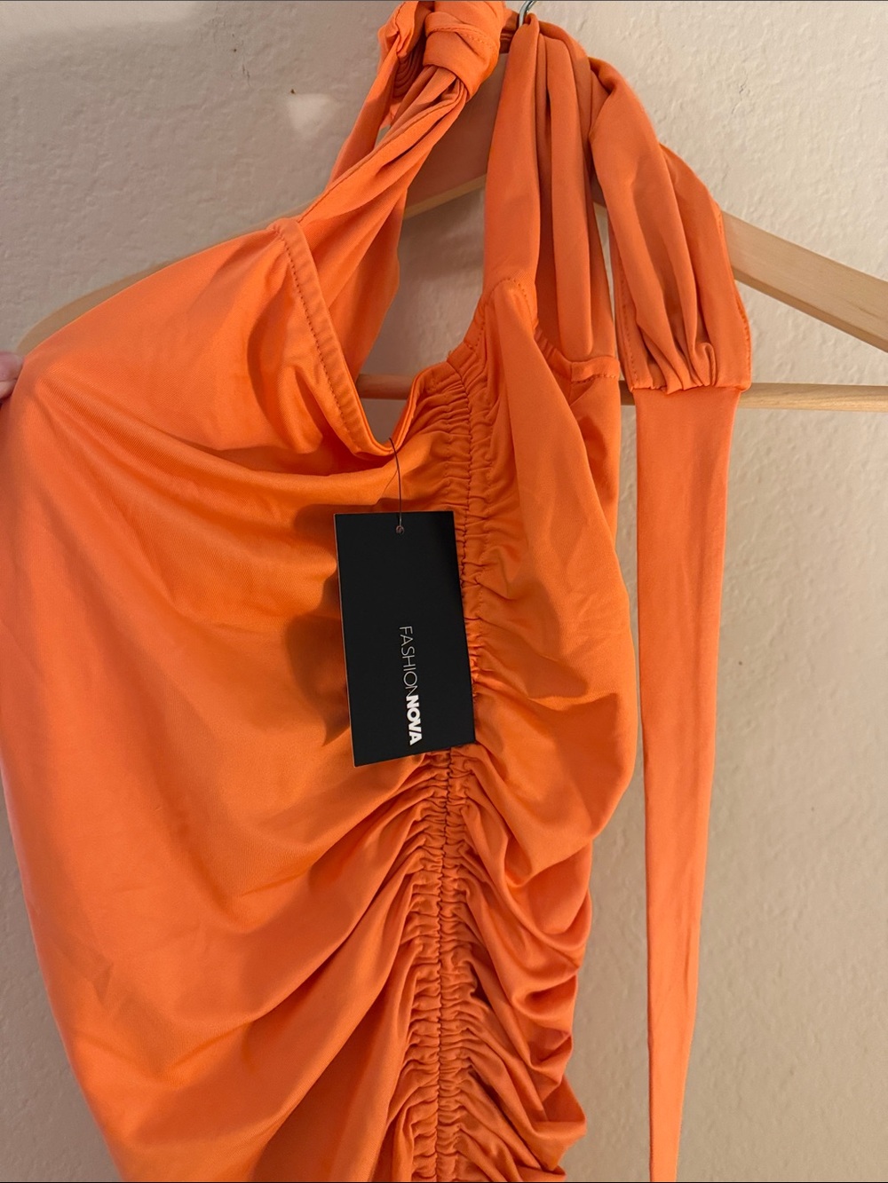 NWOT gorgeous Orange Party Dress - Picture 6 of 8